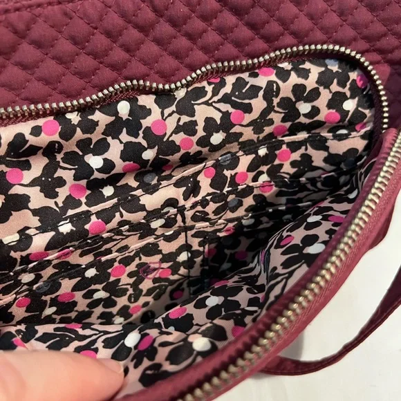 Vera Bradley Quilted Crossbody Bag - Burgundy - Picture 6 of 10